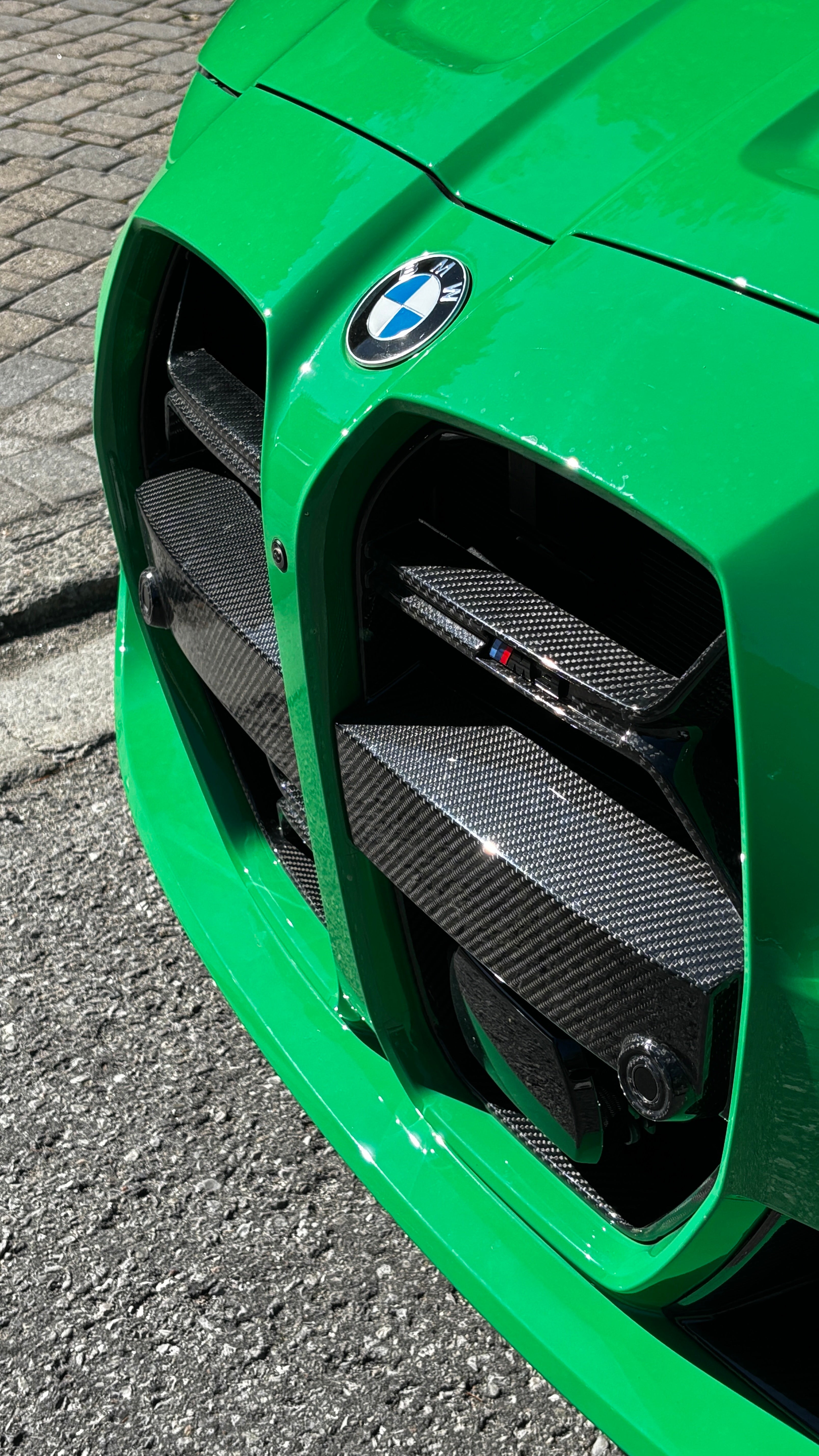 BMW M3 M4 Carbon Fiber CSL Style Front Grille 2021-26 G80 G81 G82 G83