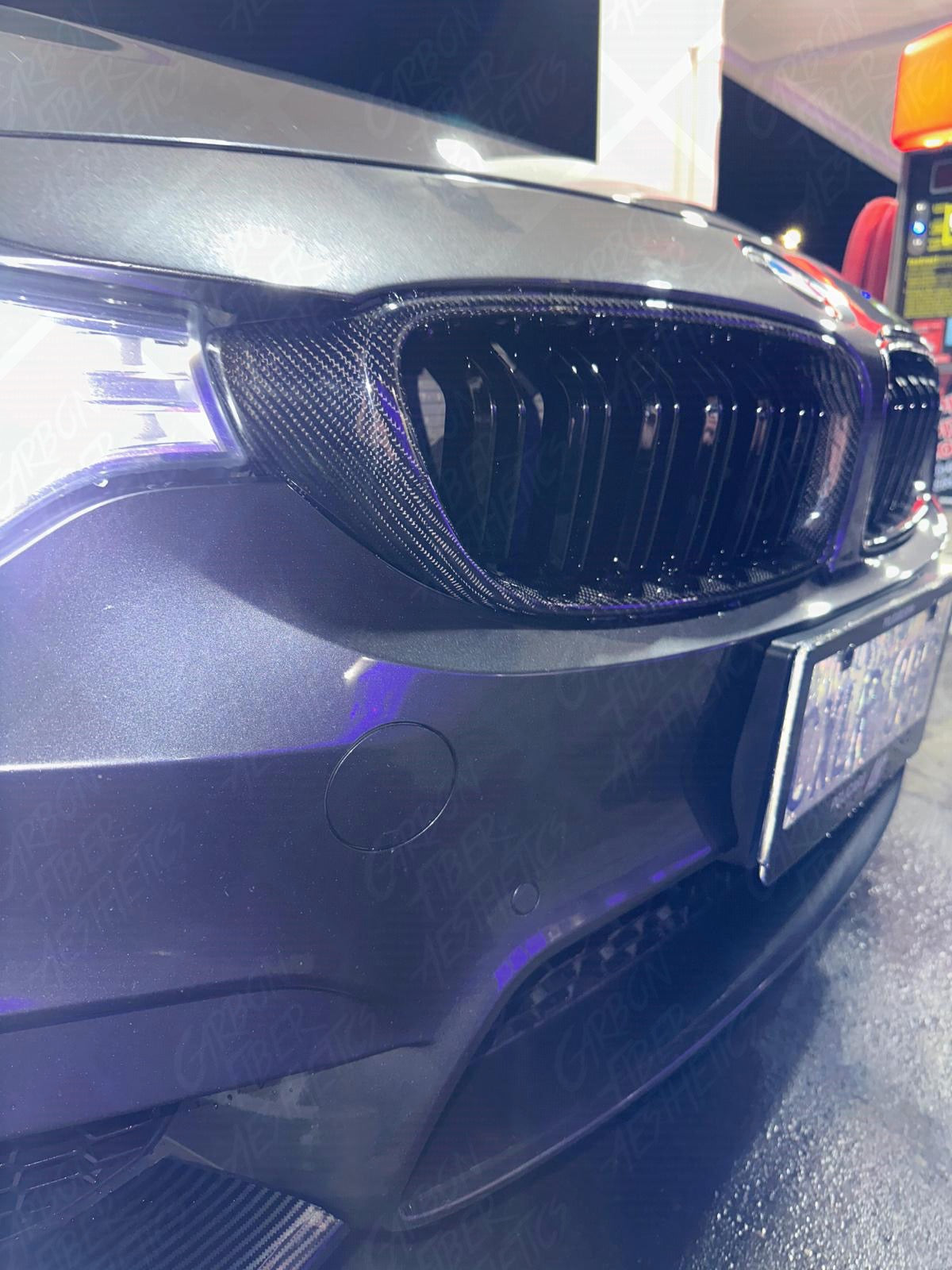 BMW F80 M3 F82 M4 F83 M4/4 Series Carbon Fiber Front Grilles 2014-2020