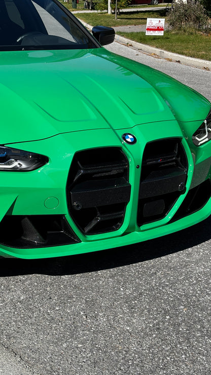 BMW M3 M4 Carbon Fiber CSL Style Front Grille 2021-26 G80 G81 G82 G83