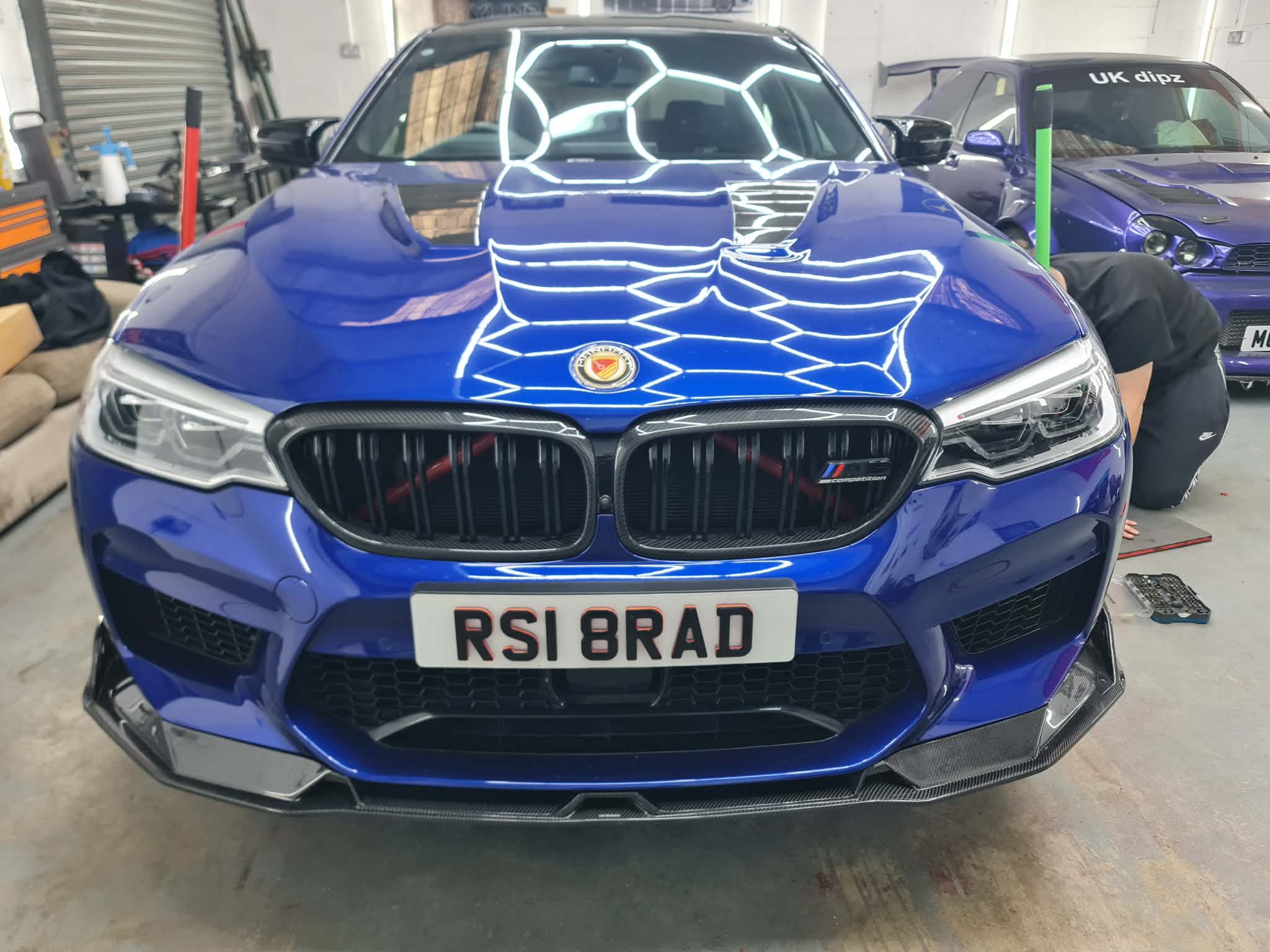 BMW F90 M5 M5C Carbon Fiber Front Lip AE Design 2018-2020 ArmorExtend
