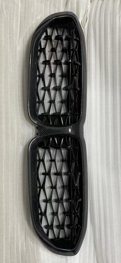 BMW G20 G21 Carbon Fiber Grille Diamond Mesh 3 Series 19-22 Pre Lci