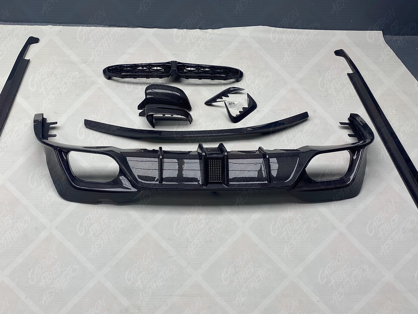 BMW G20 3 Series Carbon Fiber Rear Diffuser CMST Style 2019 - 2023 M340 330 Pre Lci