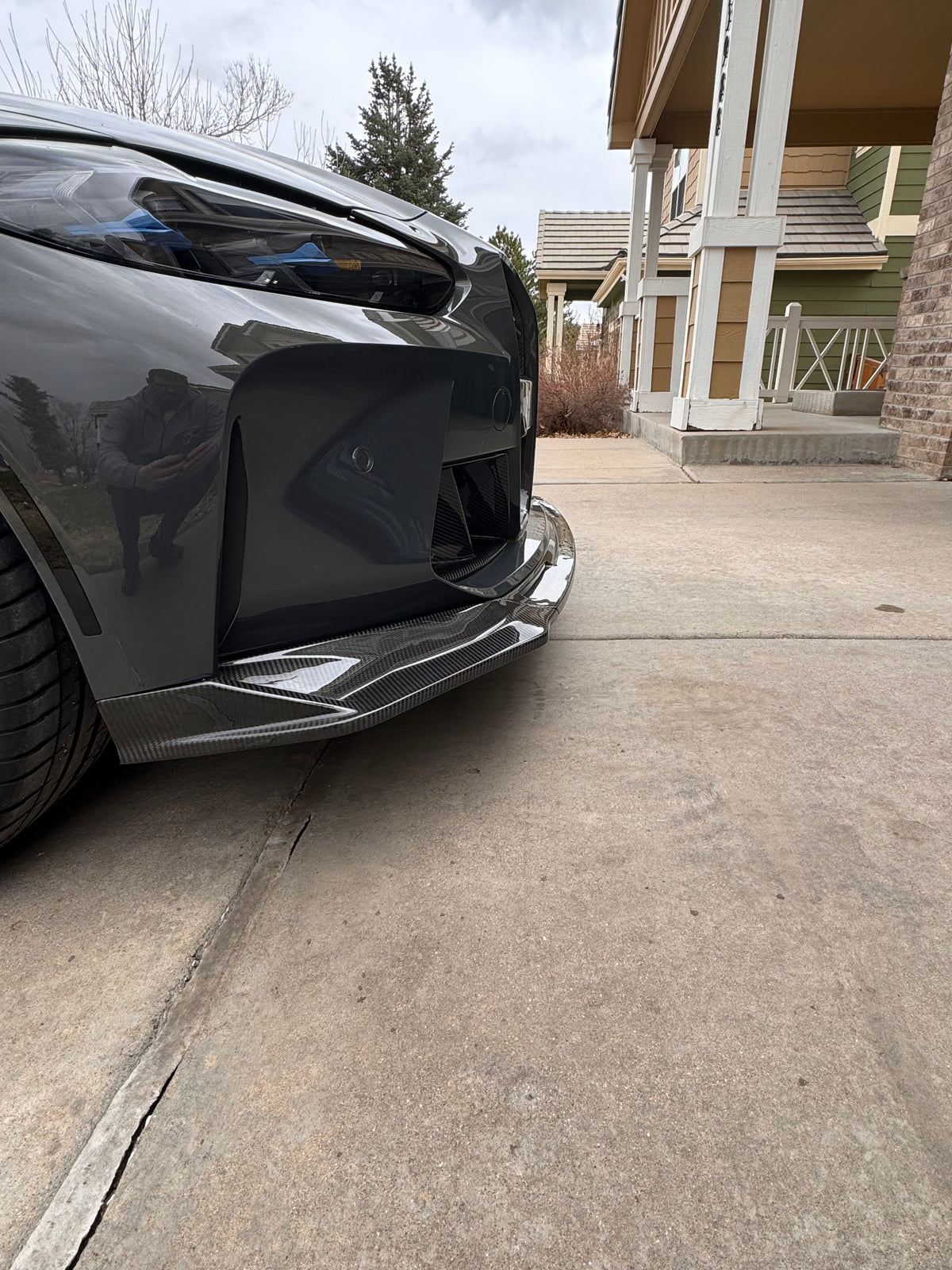 BMW G80 G81 M3 G82 G83 M4 Dry Carbon V Style Front Lip 2021-2026