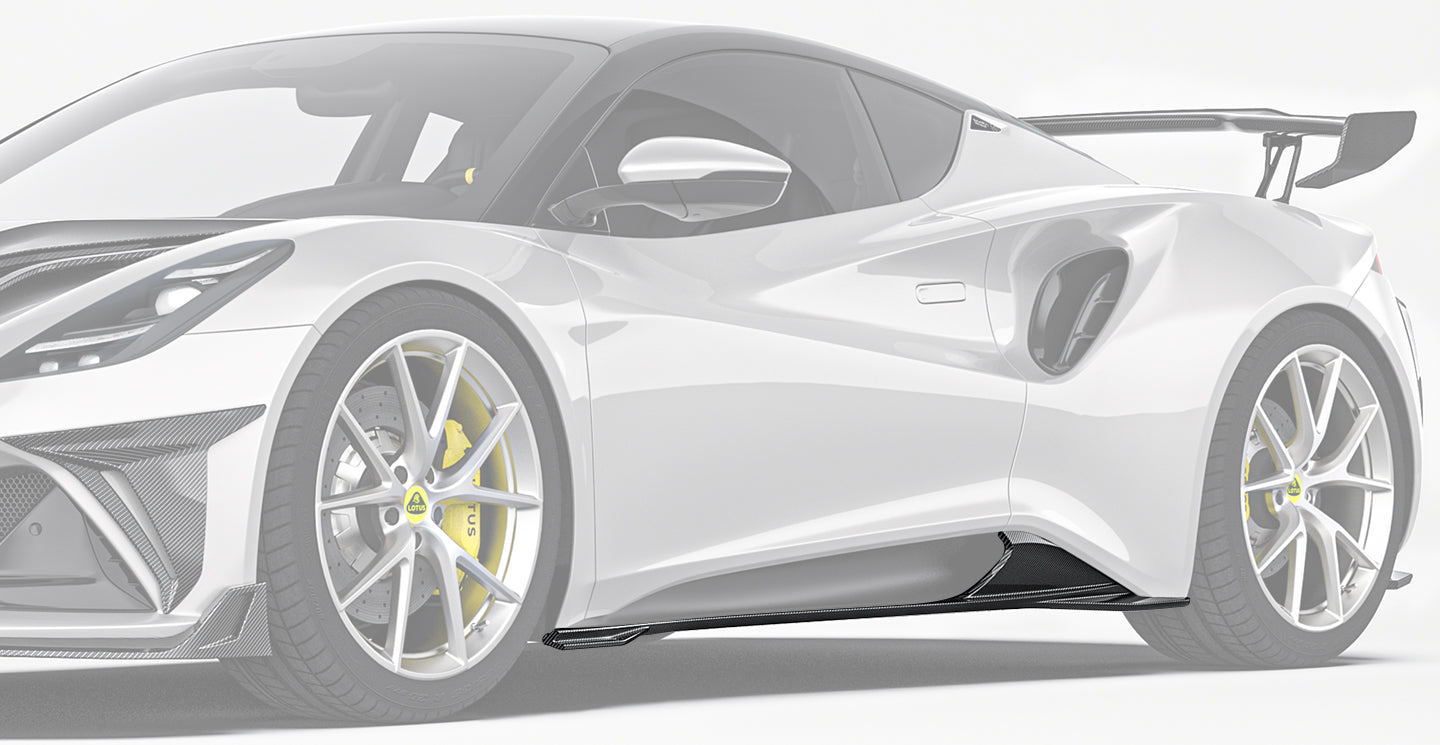 Lotus EMIRA Paktechz Design Carbon Fiber Side Skirts 2022+