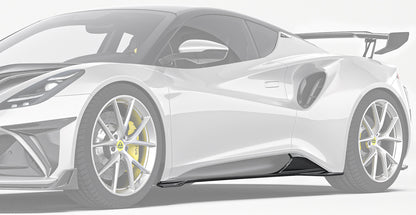 Jupes latérales en fibre de carbone Lotus EMIRA Paktechz Design 