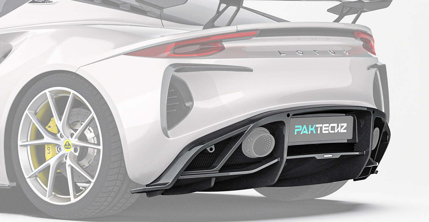 Lotus EMIRA Paktechz Design Carbon Fiber Rear Diffuser 2022+