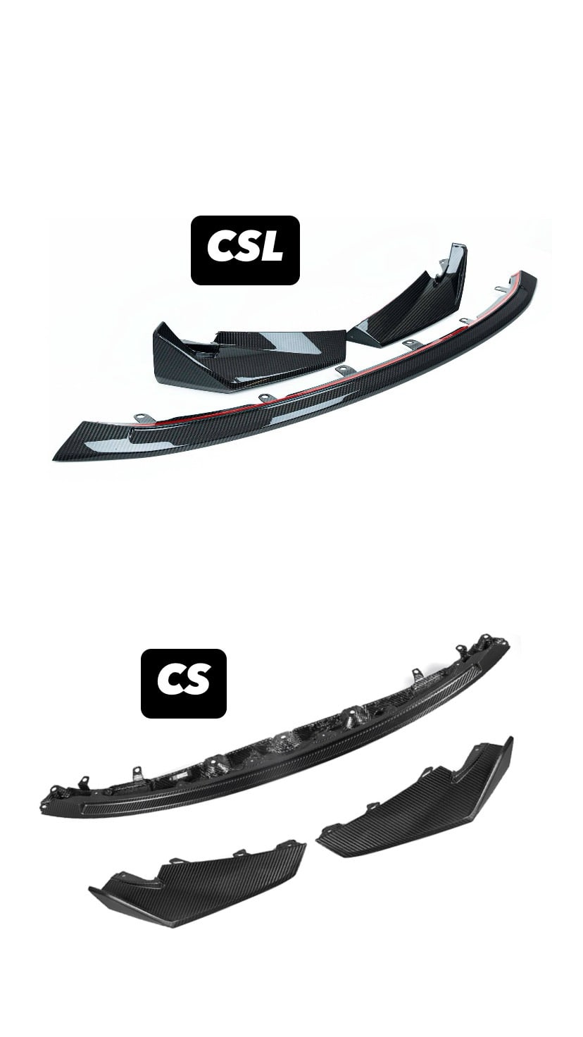BMW M3 M4 Carbon Fiber CSL Style Front Lip 2021-2026 G80 G81 G82 G83
