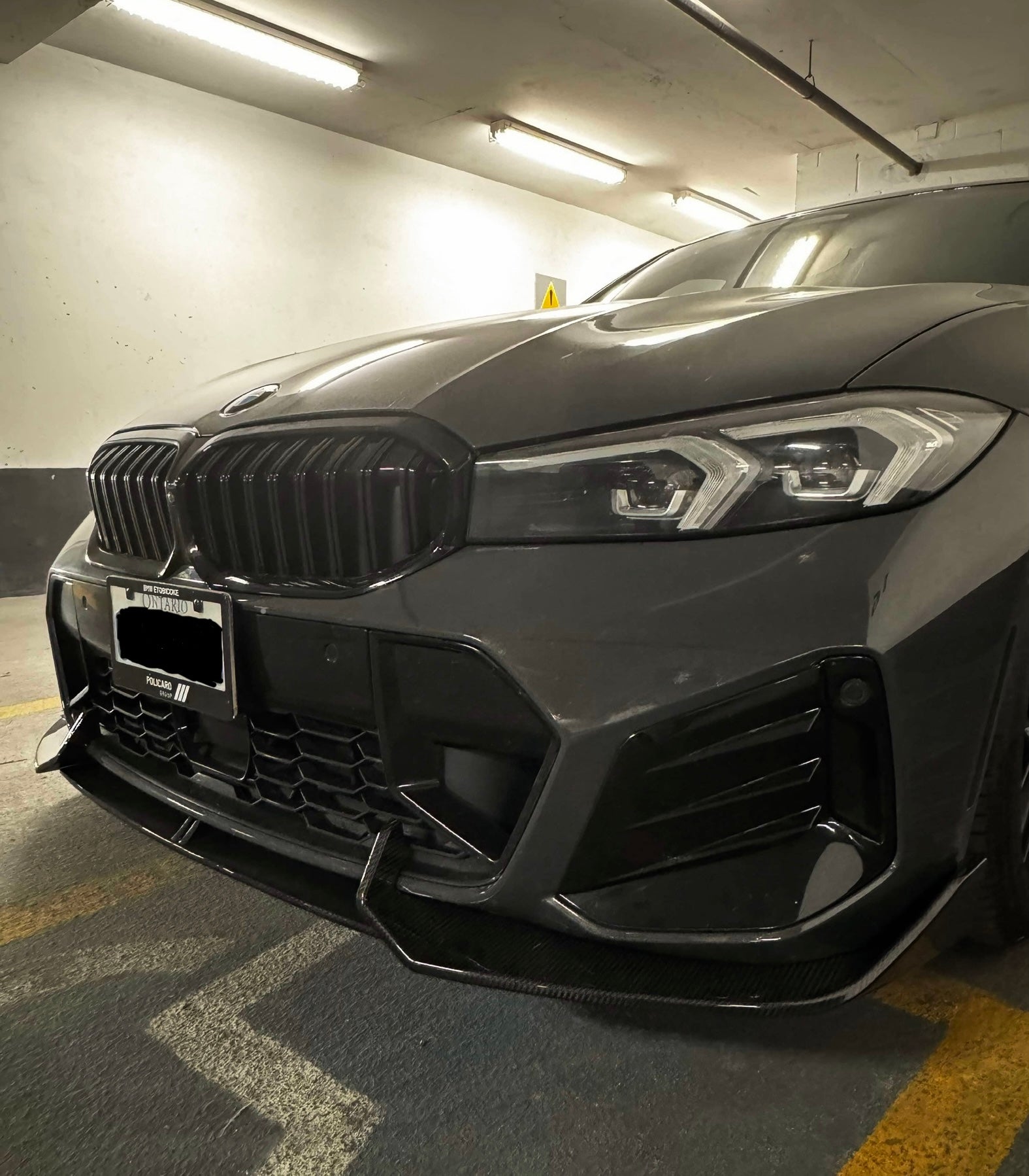 BMW G20 G21 Carbon Fiber Front lip TAKD AO Style 2023-26 M Sport LCI