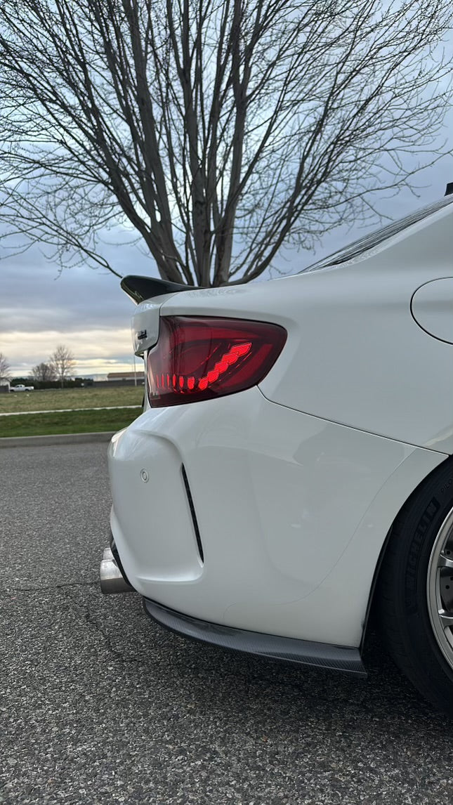 BMW F87 M2 M2C Carbon Fiber Rear Splitters/Canards 2016-2021