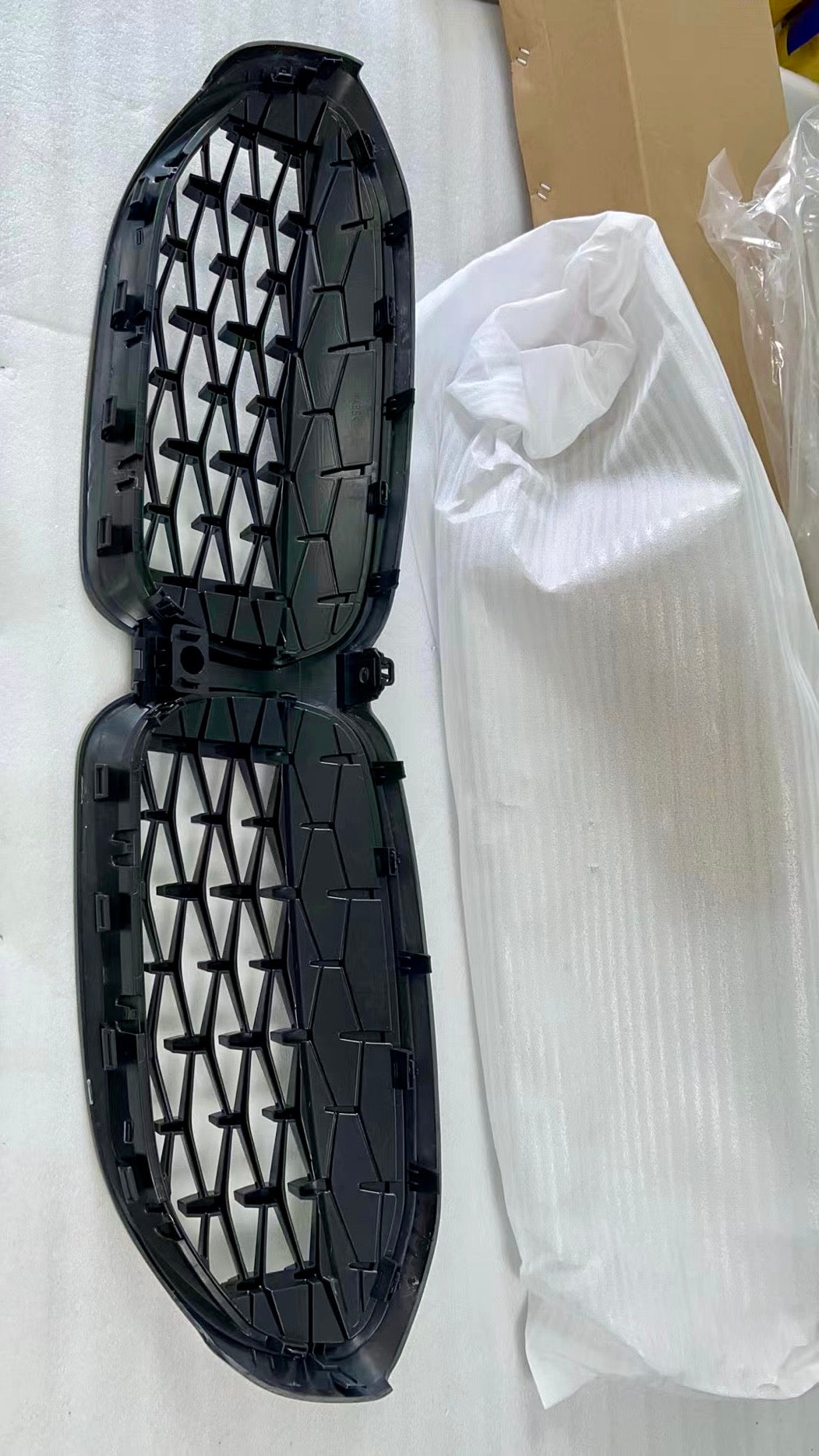 BMW G20 G21 Carbon Fiber Grille Diamond Mesh 3 Series 19-22 Pre Lci
