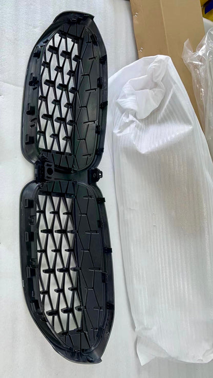 BMW G20 G21 Carbon Fiber Grille Diamond Mesh 3 Series 19-22 Pre Lci