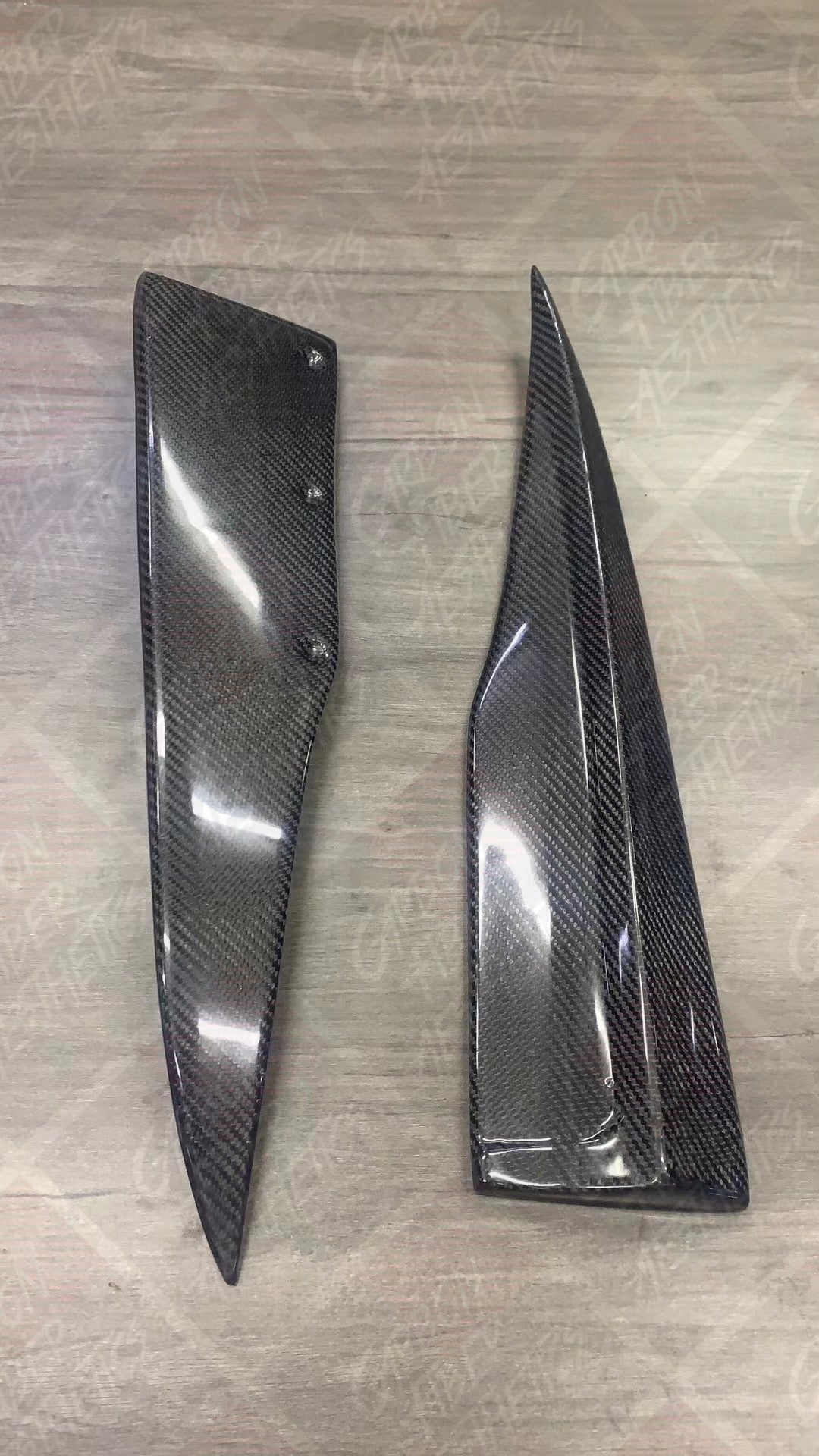 Mercedes Benz W204 C Class Carbon Fiber Rear Splitters 07-14