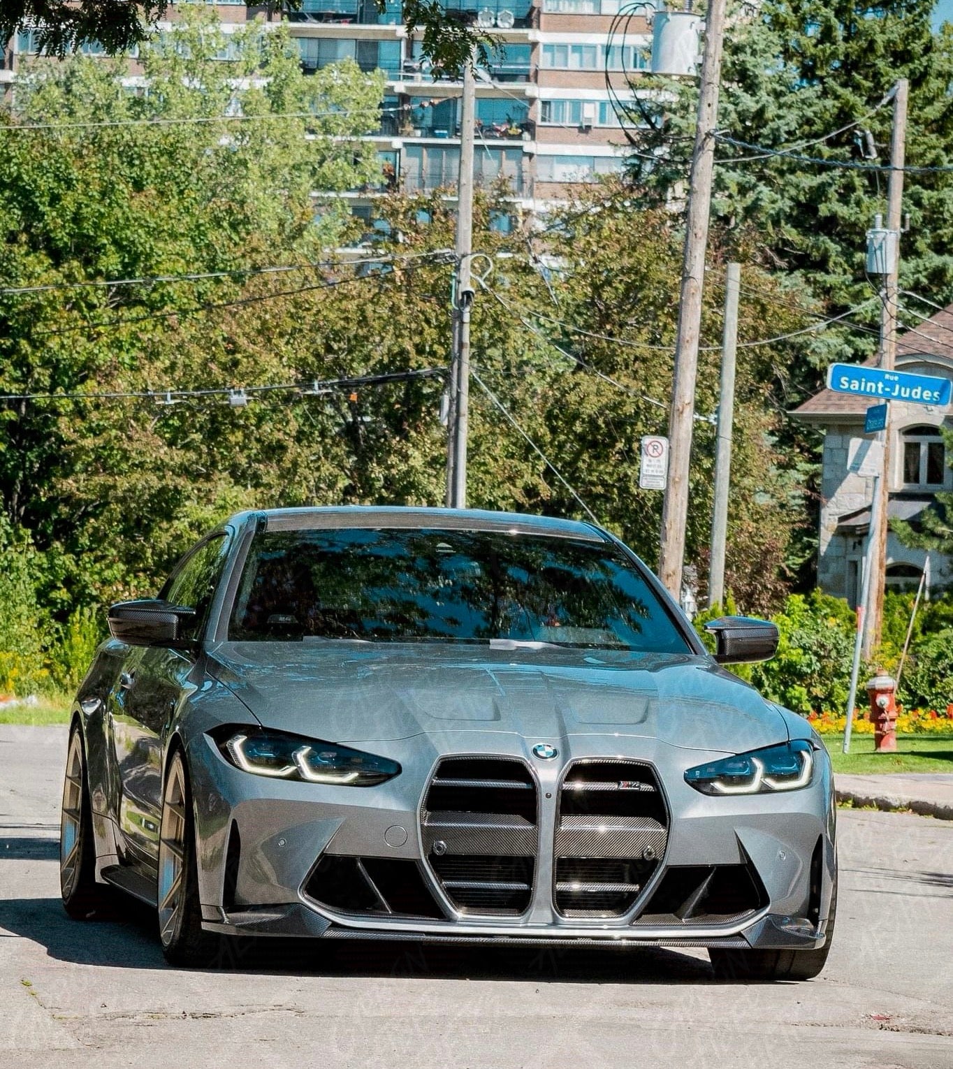 BMW G80 M3 G83 G82 M4 Dry Carbon Fiber DTM ST Style Grille