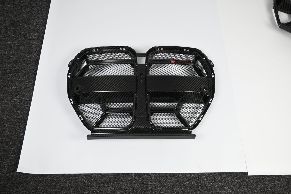 BMW M3 M4 Carbon Fiber CSL Style Front Grille 2021-26 G80 G81 G82 G83