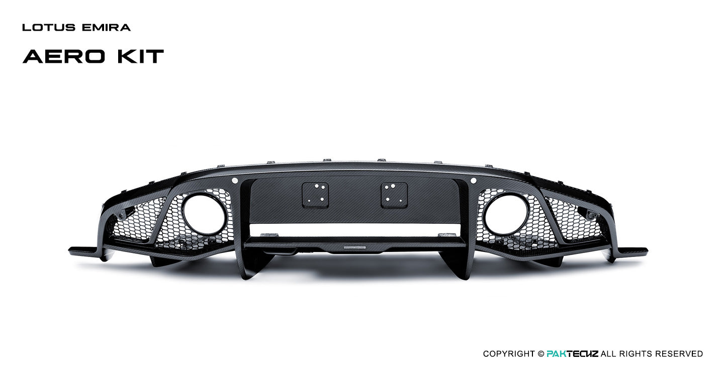 Lotus EMIRA Paktechz Design Carbon Fiber Rear Diffuser 2022+