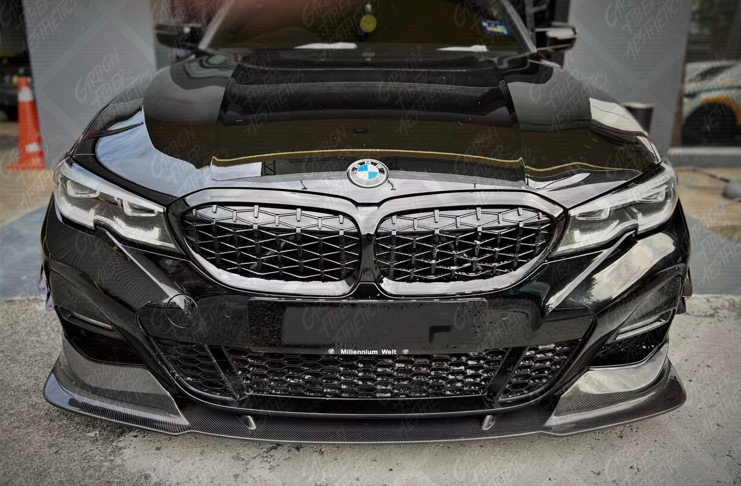 BMW G20 3 Series M340 330 CMST Style Carbon Fiber Front Lip Pre facelift