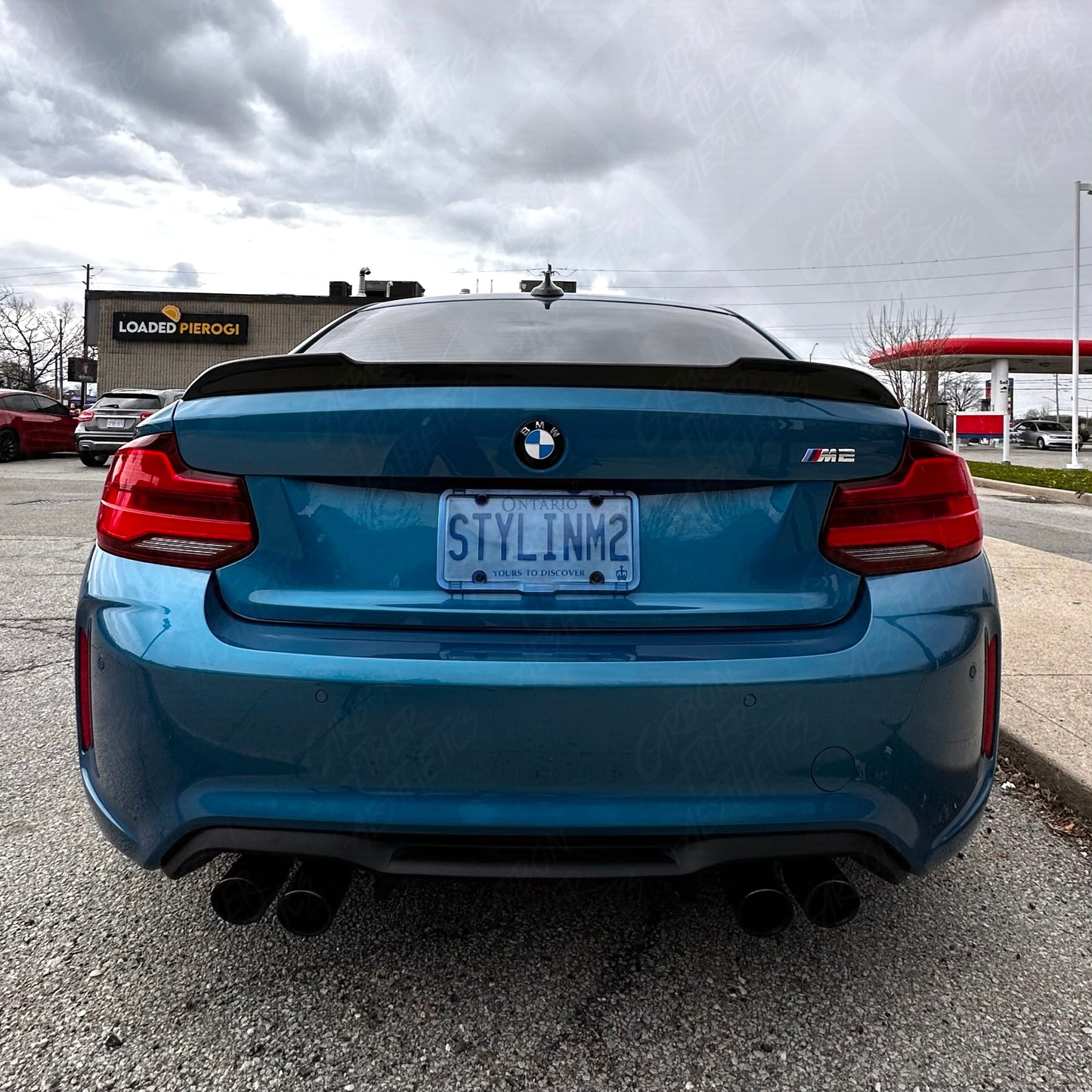 BMW F87 M2 M2C F22 2 Series Dry Carbon Fiber CS Style Trunk Spoiler