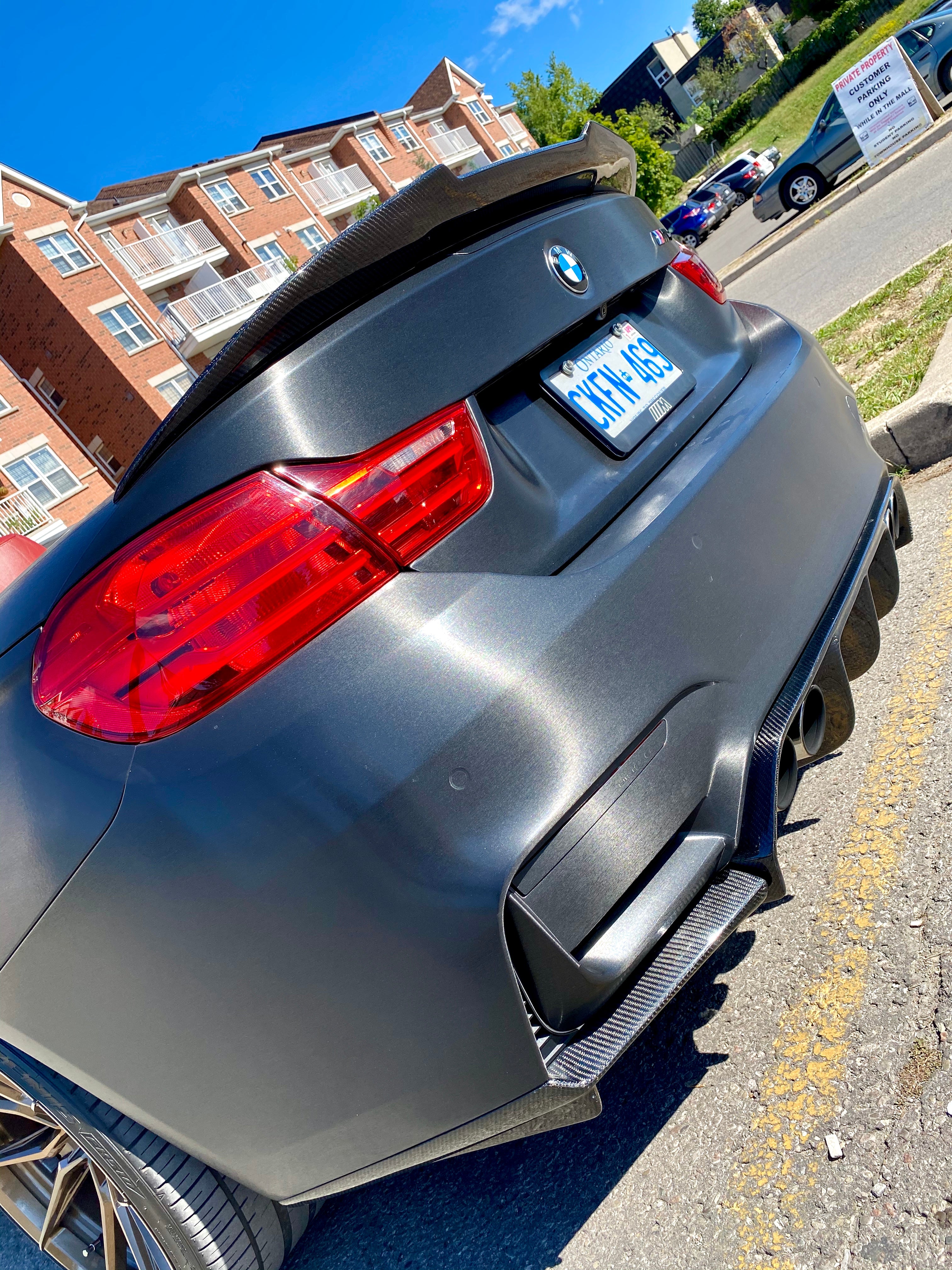 BMW M3 M4 Carbon Fiber Rear Diffuser F80 F82 F83 Vorsteiner Style