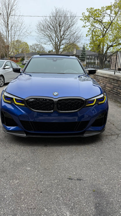 BMW G20 G21 Carbon Fiber Grille Diamond Mesh 3 Series 19-22 Pre Lci