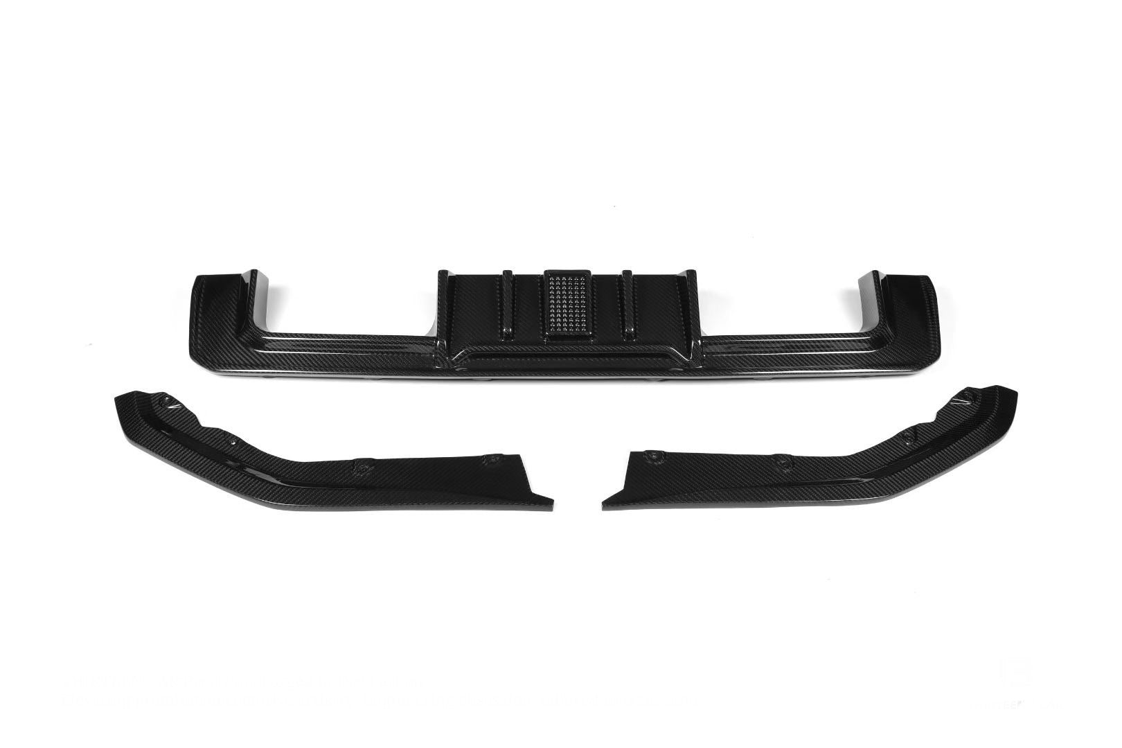 BMW M3 M4 Carbon Fiber Rear Diffuser 2021-26 G80 G81 G82 G83 With LED