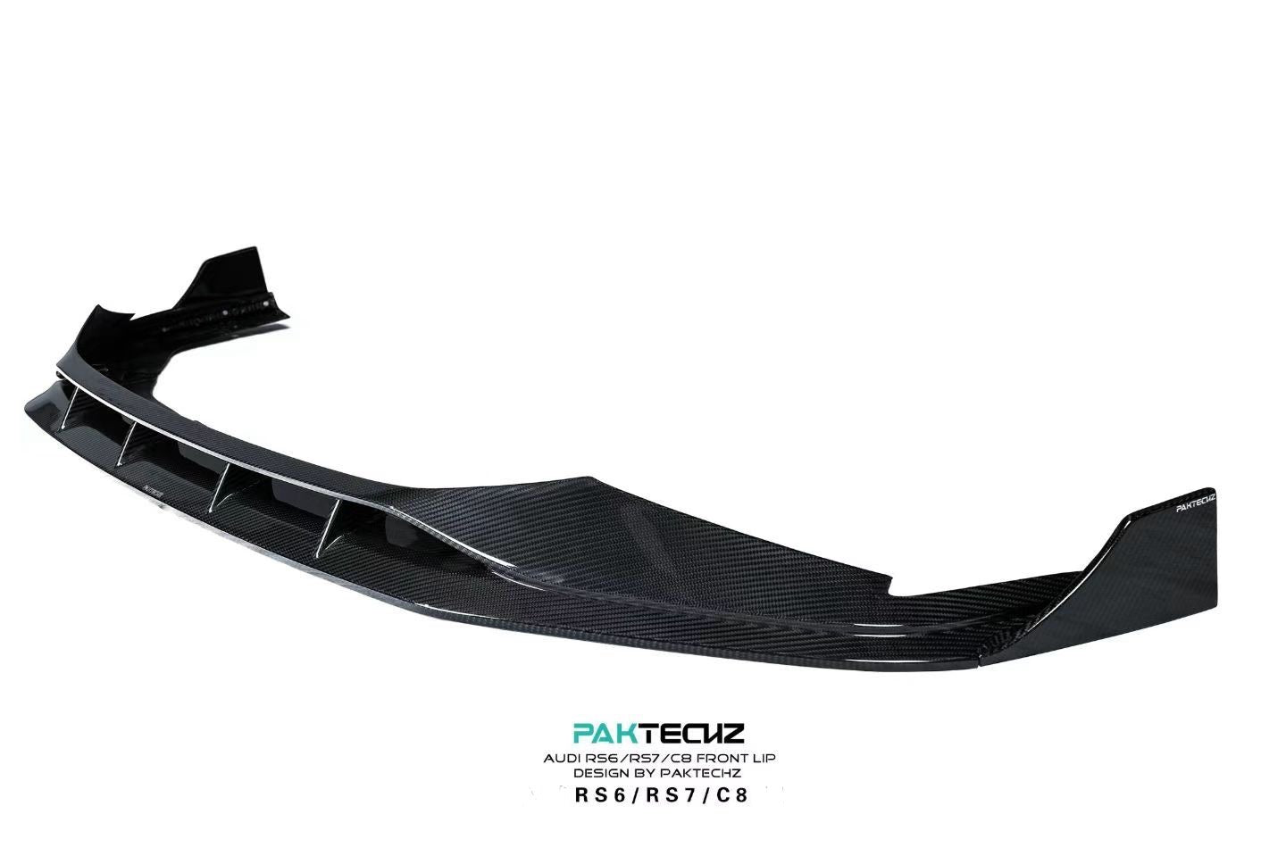 Audi RS6 RS7 C8 Paktechz Design Carbon Fiber Front Lip 2019-2026