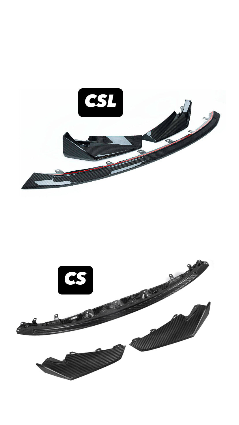 BMW M3 M4 Carbon Fiber CS Style Front Lip 2021-2026 G80 G81 G82 G83