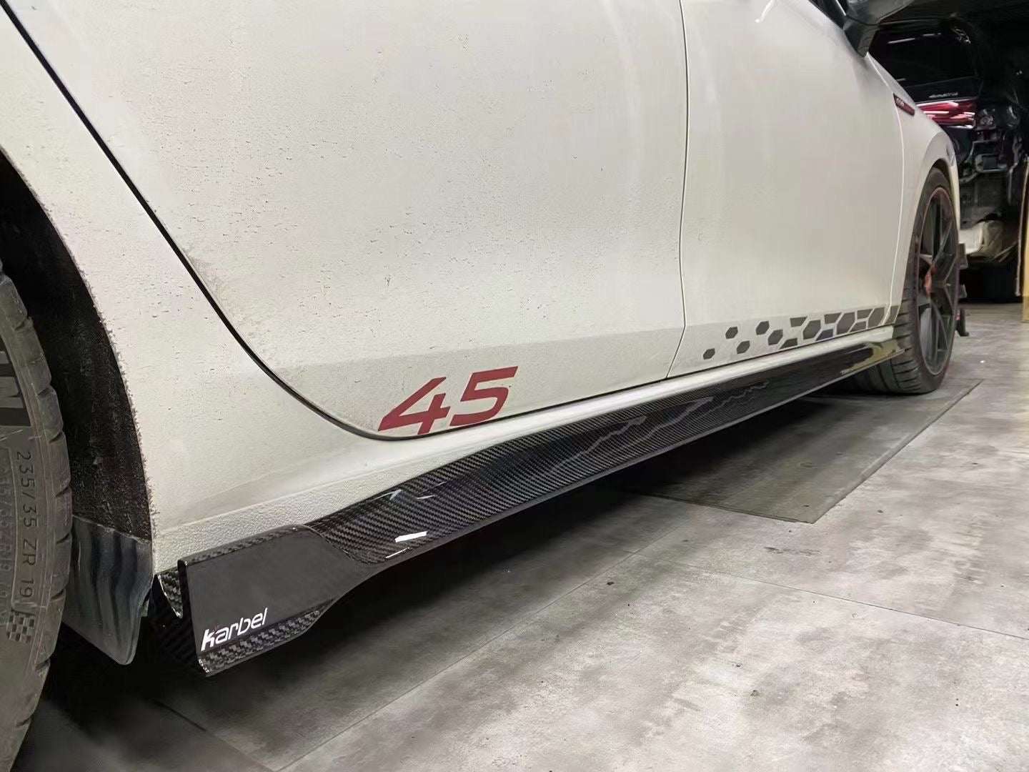 Volkswagen MK8/8.5 Carbon Fiber Side Skirts Karbel Design R/GTI Golf 8