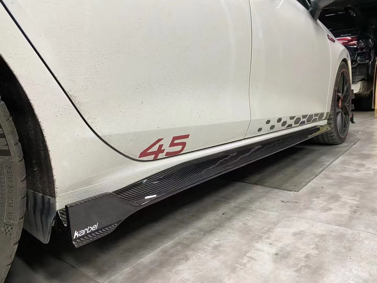 Volkswagen MK8/8.5 Carbon Fiber Side Skirts Karbel Design R/GTI Golf 8