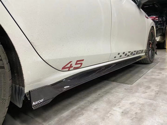 Volkswagen MK8/8.5 Carbon Fiber Side Skirts Karbel Design R/GTI Golf 8