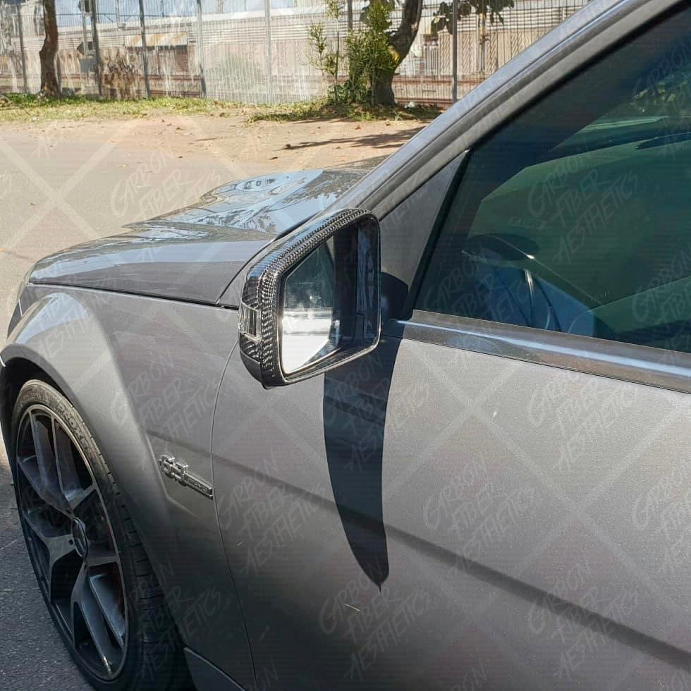 Mercedes Benz W204 C Class Carbon Fiber Mirror Caps ( Facelift )