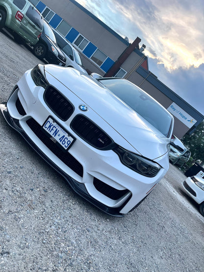 BMW M3 M4 Carbon Fiber Front Lip F80 F82 F83 PSM Style 2014-2020