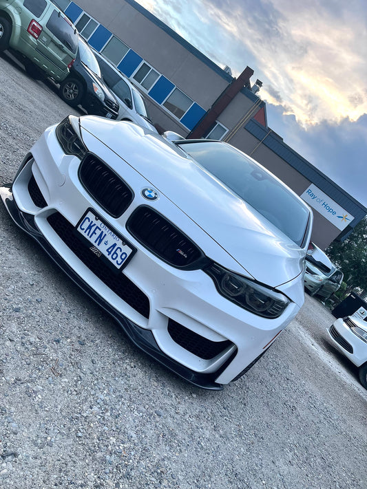 BMW M3 M4 Carbon Fiber Front Lip F80 F82 F83 PSM Style 2014-2020