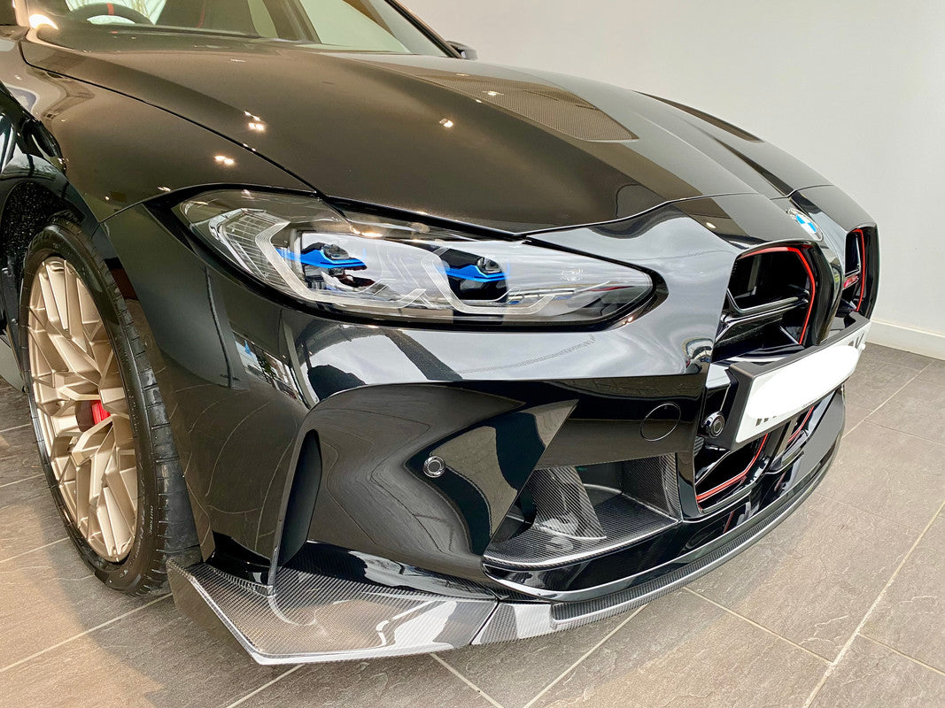 BMW M3 M4 Carbon Fiber CS Style Front Lip 2021-2026 G80 G81 G82 G83
