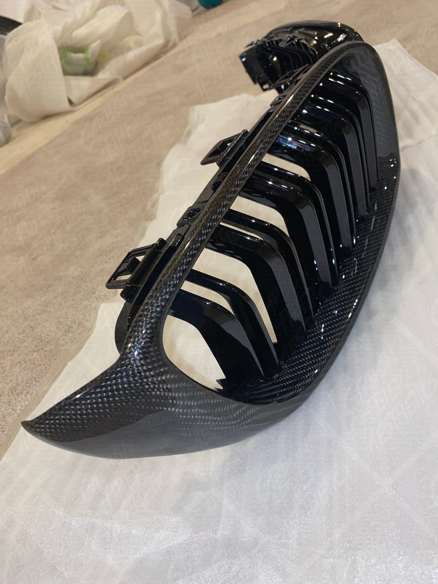 BMW F80 M3 F82 M4 F83 M4/4 Series Carbon Fiber Front Grilles 2014-2020