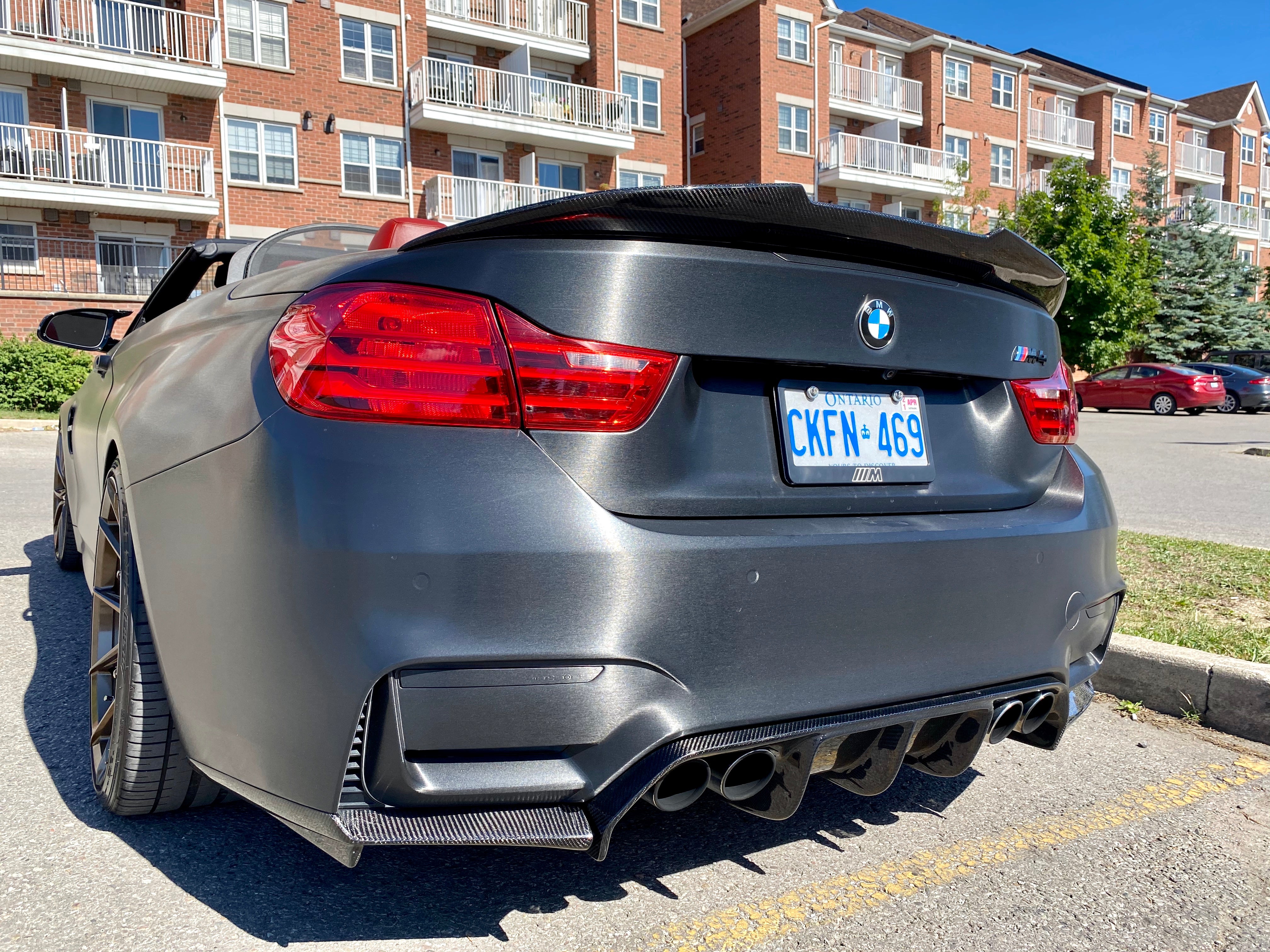 BMW M3 M4 Carbon Fiber Rear Diffuser F80 F82 F83 Vorsteiner Style