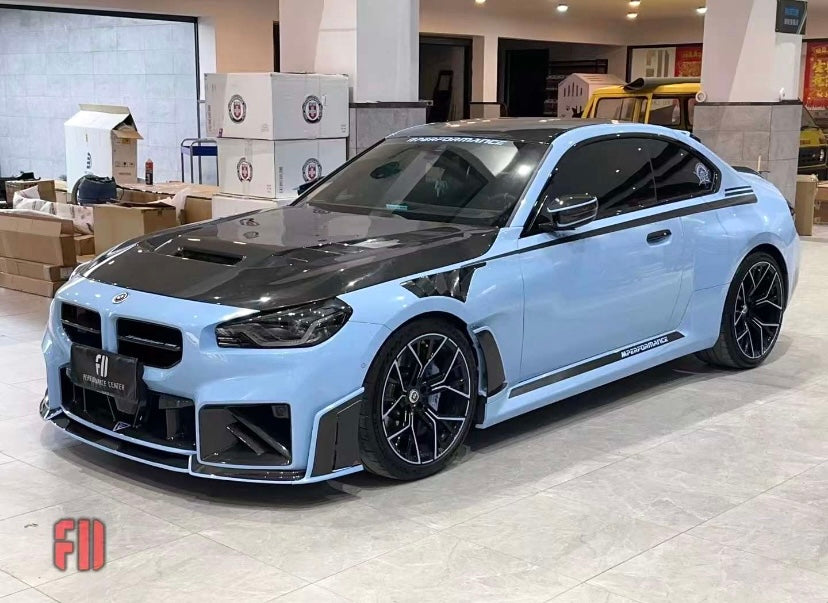 Bmw G87 M2 M Performance Style Dry Carbon Fiber Front Grilles 2023+