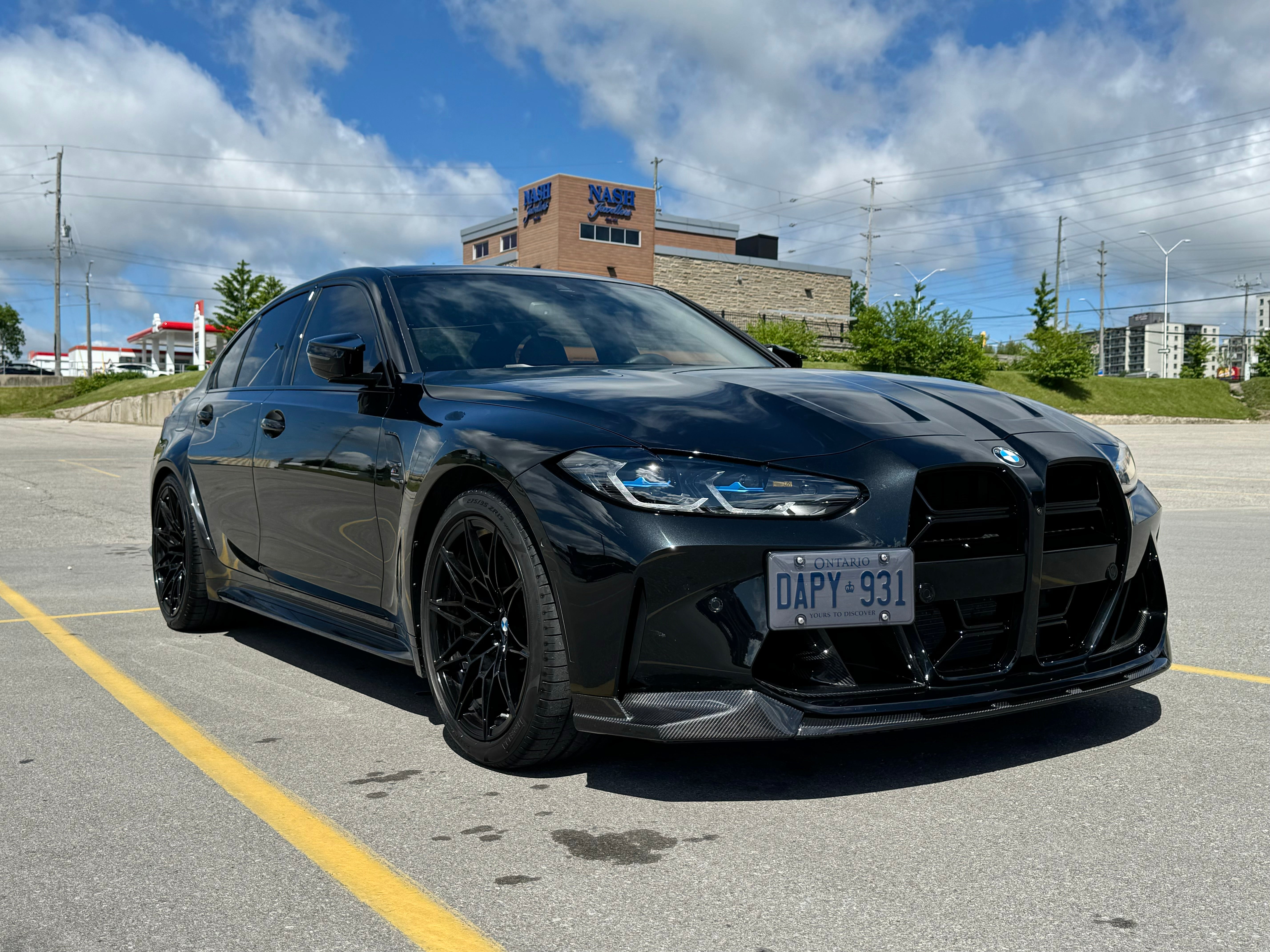 BMW M3 M4 Carbon Fiber MP Style Front Lip 2021-2026 G80 G81 G82 G83