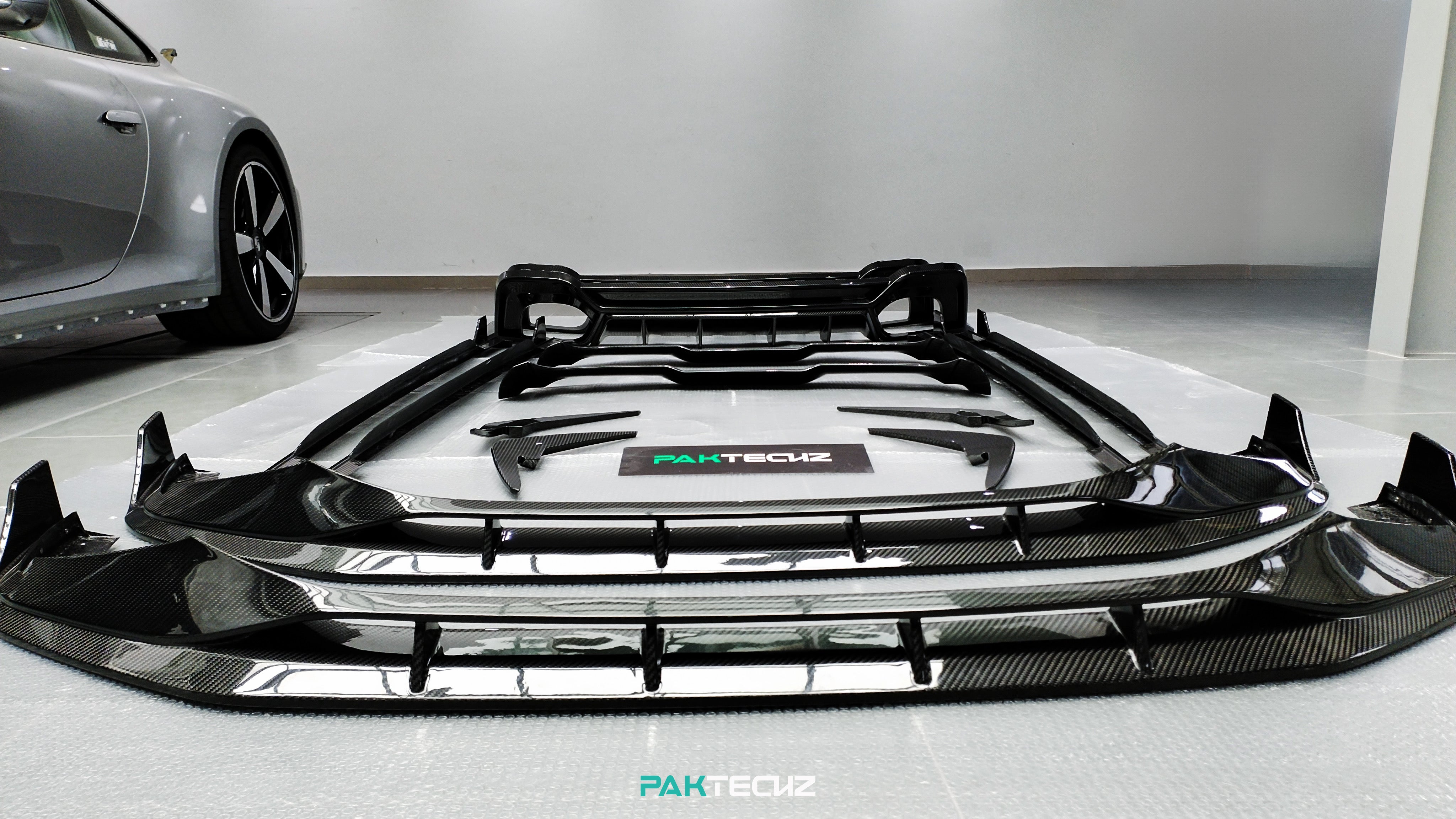 Audi RS6 RS7 C8 Paktechz Design Carbon Fiber Front Lip 2019-2026