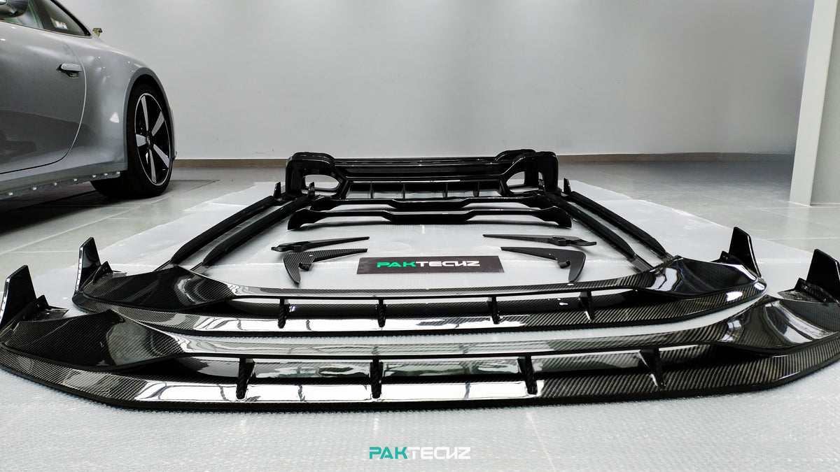 Audi RS6 RS7 C8 Paktechz Design Carbon Fiber Front Lip 2019-2026