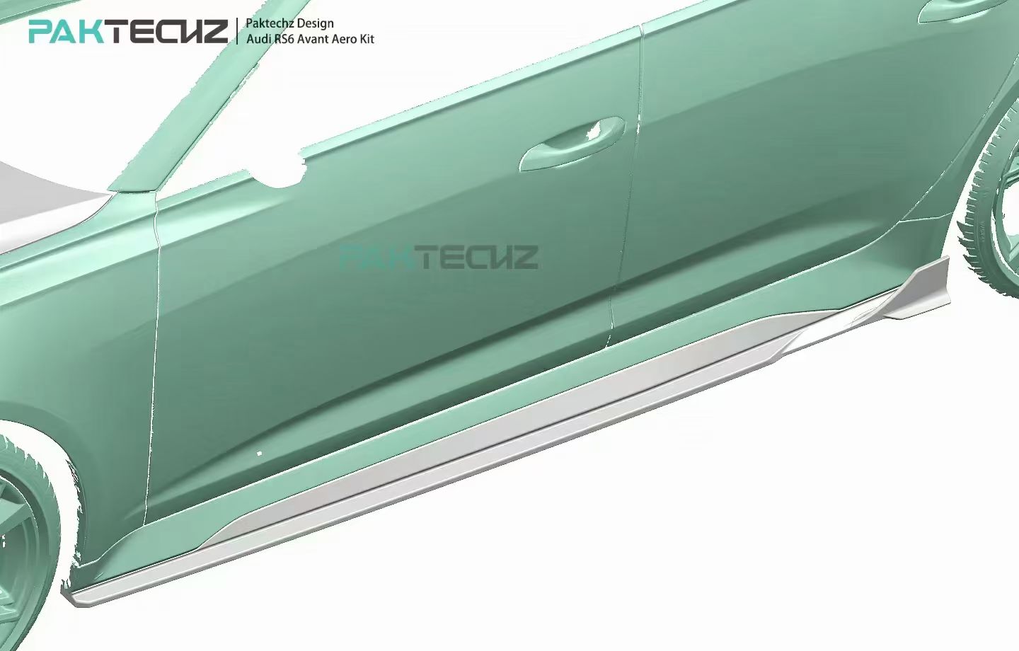 Audi RS6 RS7 C8 Paktechz Design Carbon Fiber Side Skirts 2019-2026