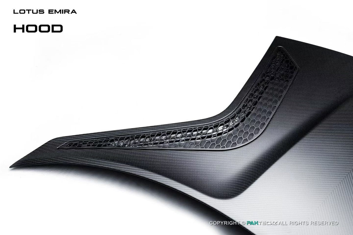Lotus EMIRA Paktechz Design Carbon Fiber Hood 2022+