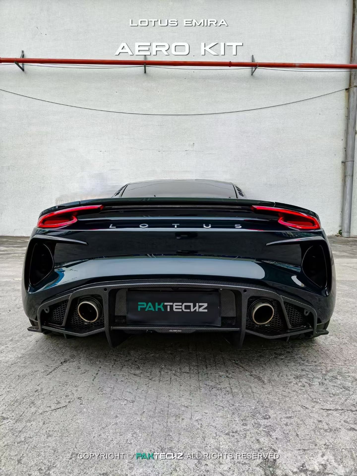 Lotus EMIRA Paktechz Design Carbon Fiber Rear Diffuser 2022+