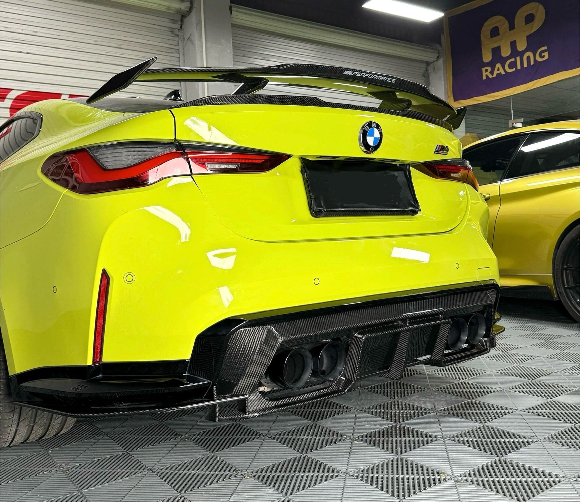BMW M3 M4 Carbon Fiber PSM Style Rear Diffuser 2021-26 G80 G81 G82 G83