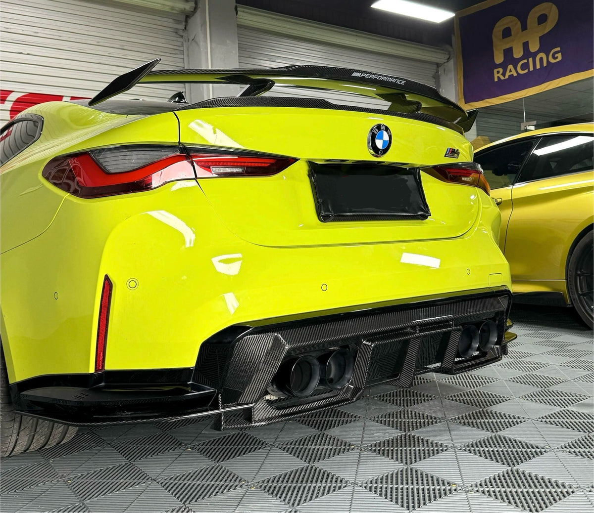 BMW M3 M4 Carbon Fiber PSM Style Rear Diffuser 2021-26 G80 G81 G82 G83