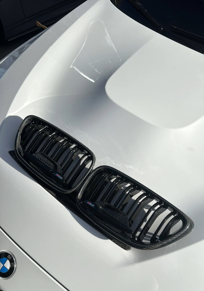 BMW F87 M2 M2C Carbon Fiber Fender Vent Trims Covers 2016-2021