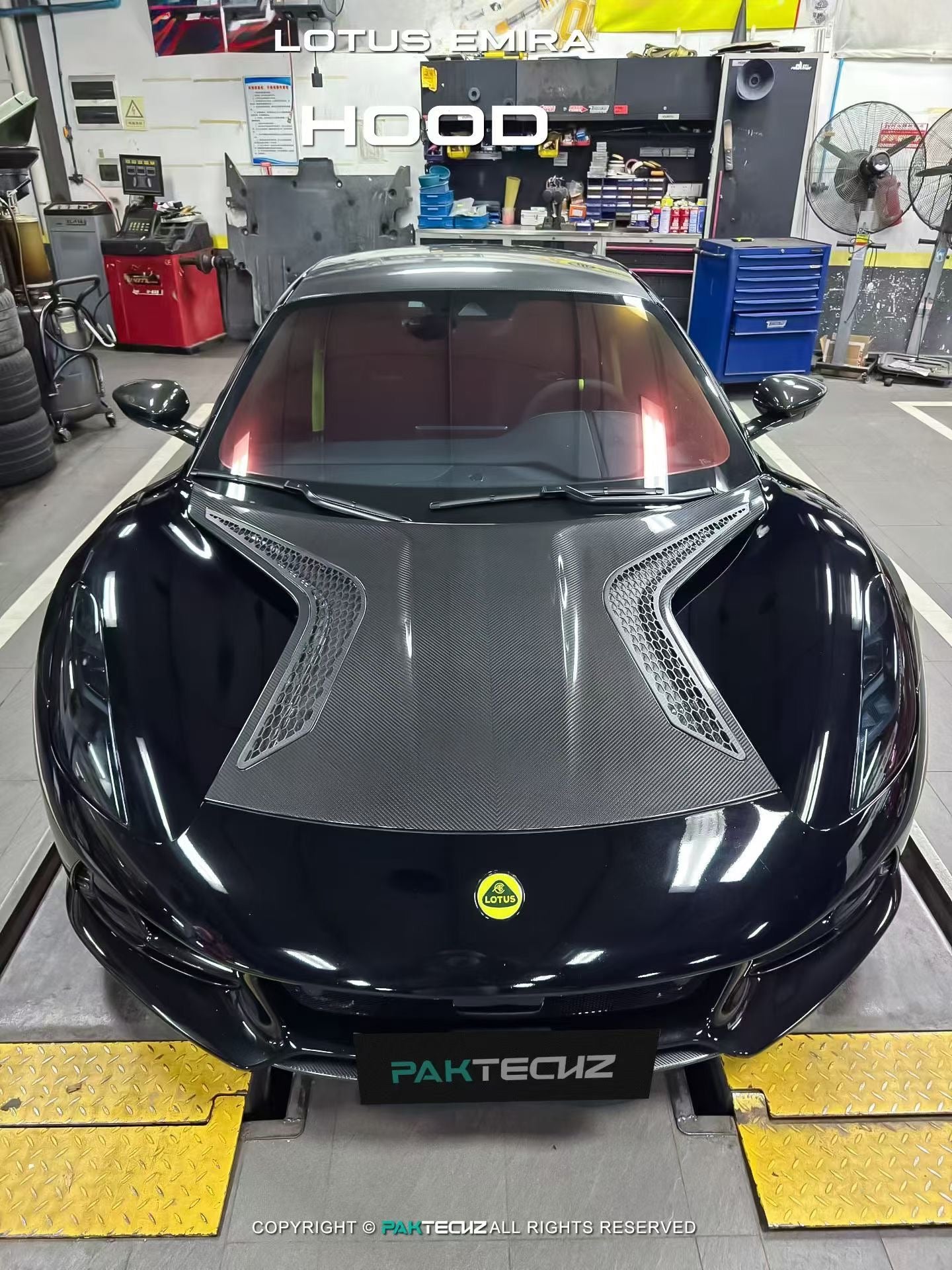 Lotus EMIRA Paktechz Design Carbon Fiber Hood 2022+