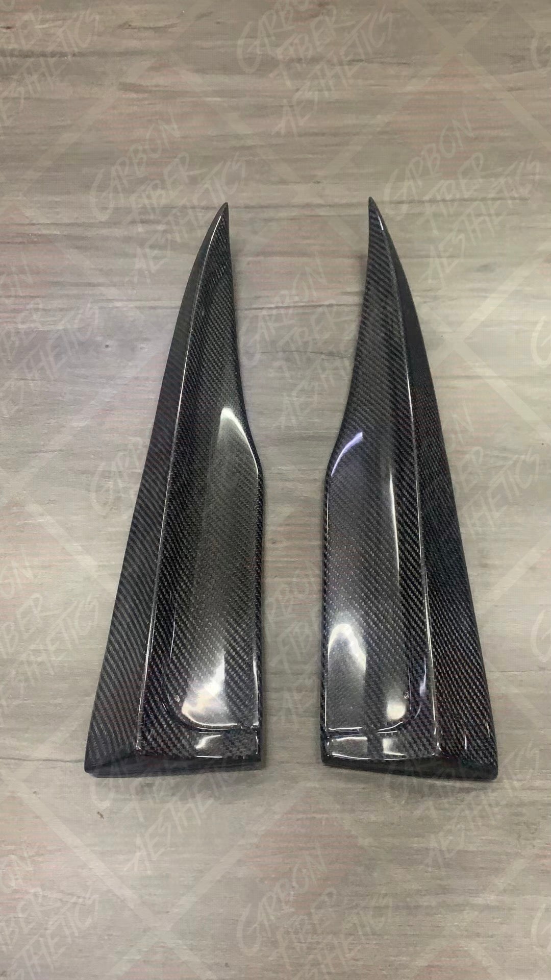 Mercedes Benz W204 C Class Carbon Fiber Rear Splitters 07-14