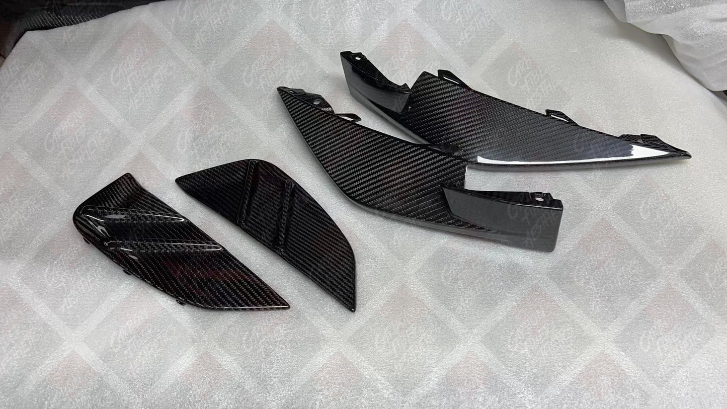 BMW G80 M3 G82 M4 G83 M4 Dry Carbon Fiber OEM Style Front Bumper Splitters