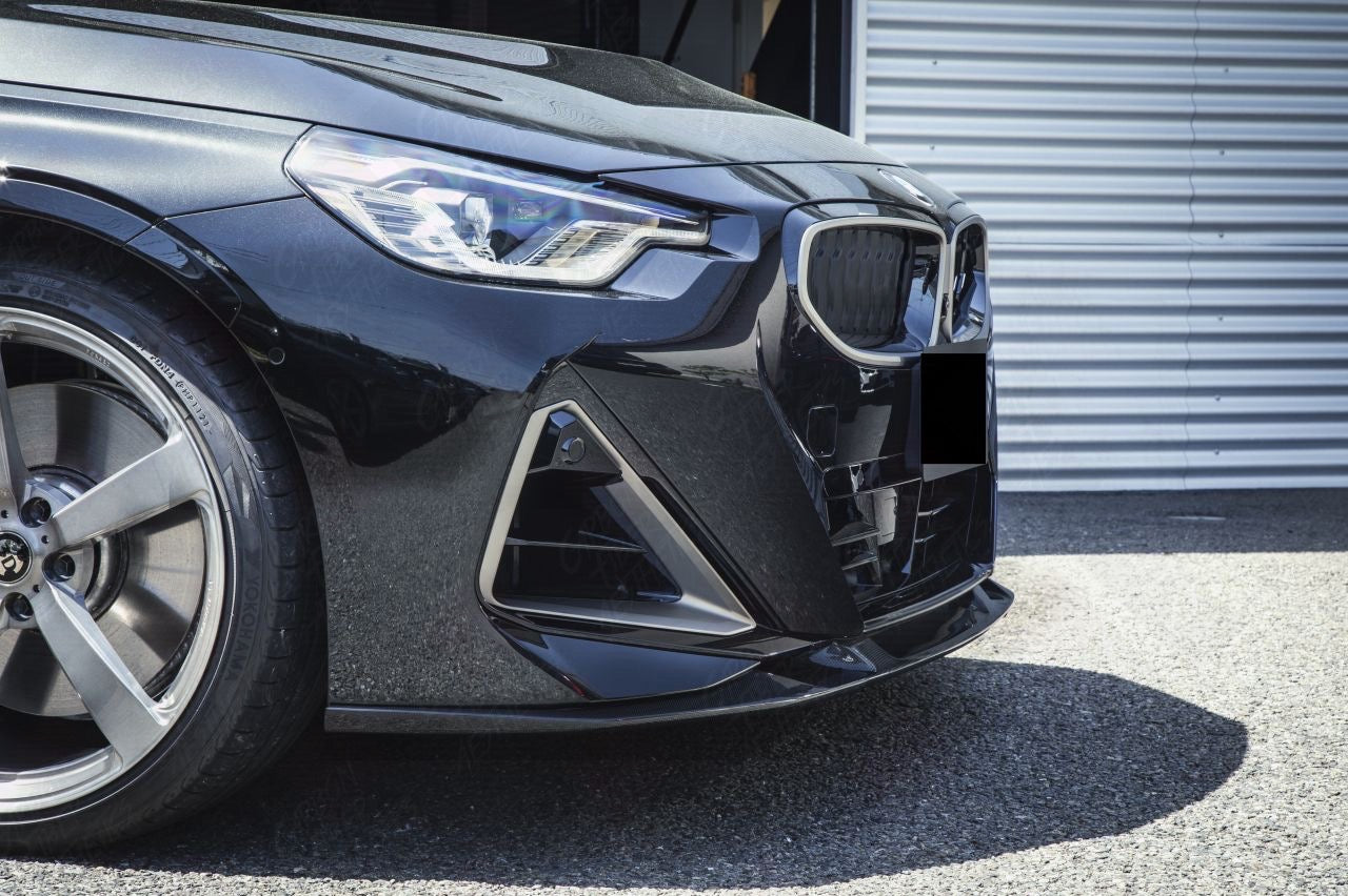BMW 2 Series G42 M240 230 Dry Carbon Fiber Front lip 3D Style 2021+