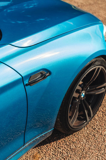 BMW F87 M2 M2C Carbon Fiber Fender Vent Trims Covers 2016-2021